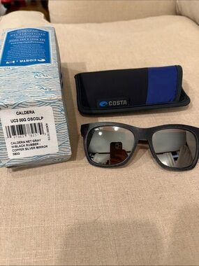 Costa Caldera Men's Sunglasses in Gray with Black Frame